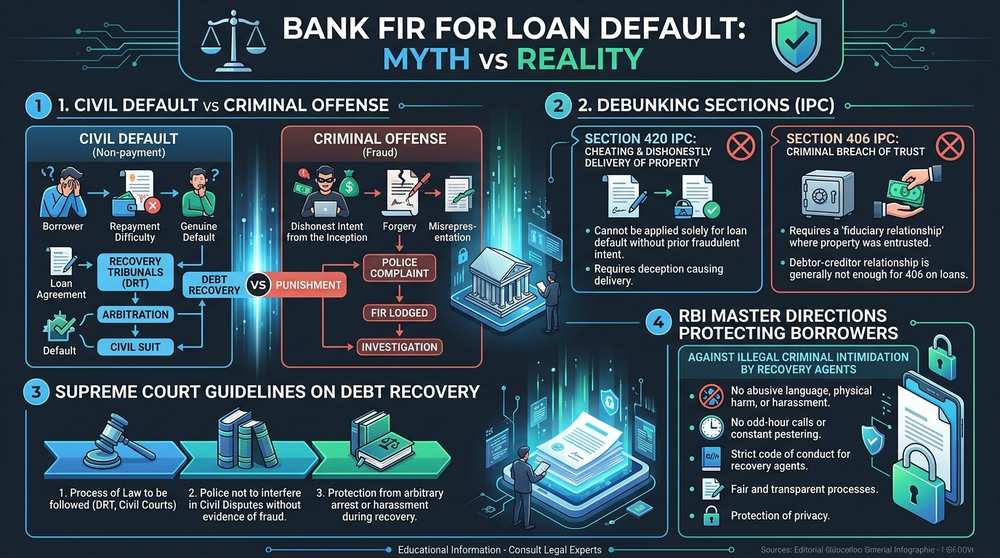 Bank FIR for Loan Default Reality Check: Civil vs Criminal Offense