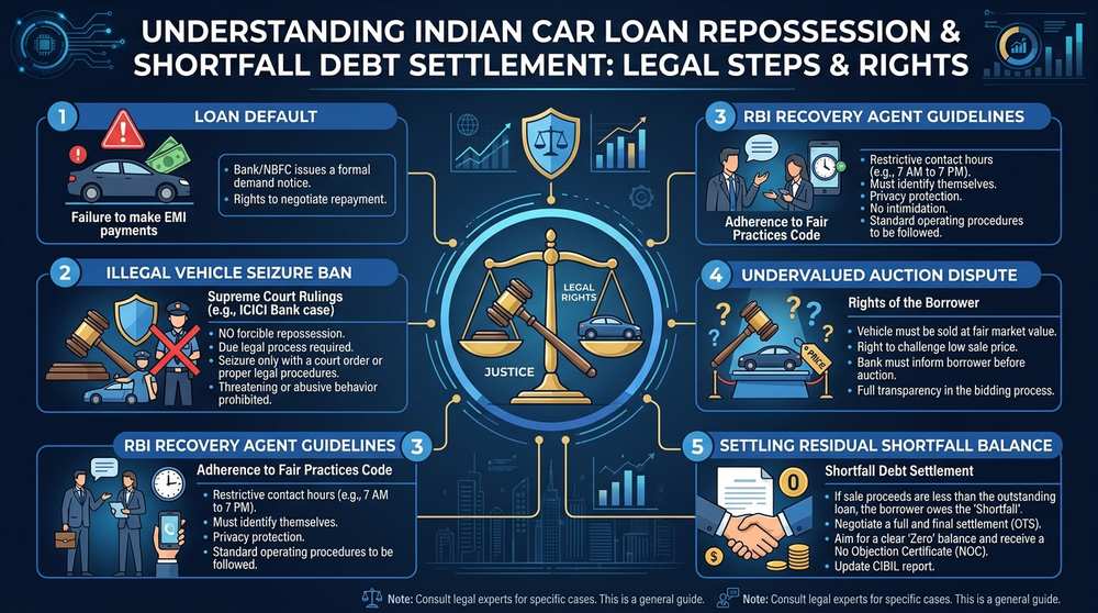 Car Loan Repossession Rules and Shortfall Settlement Process Roadmap
