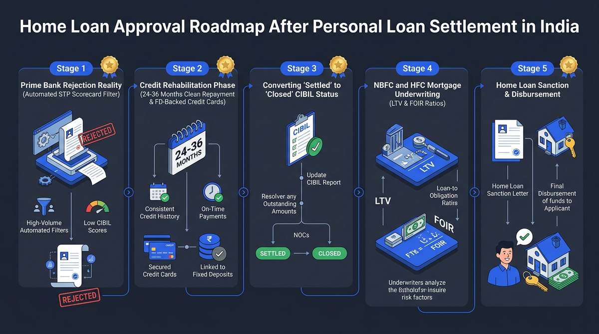 Home Loan Approval Roadmap After Personal Loan Settlement in India