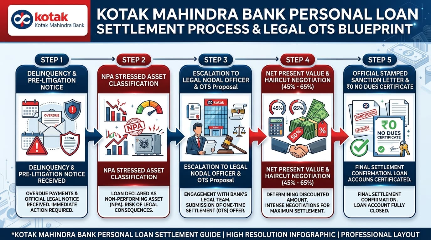 Kotak Mahindra Bank Personal Loan Settlement Process & Legal OTS Blueprint