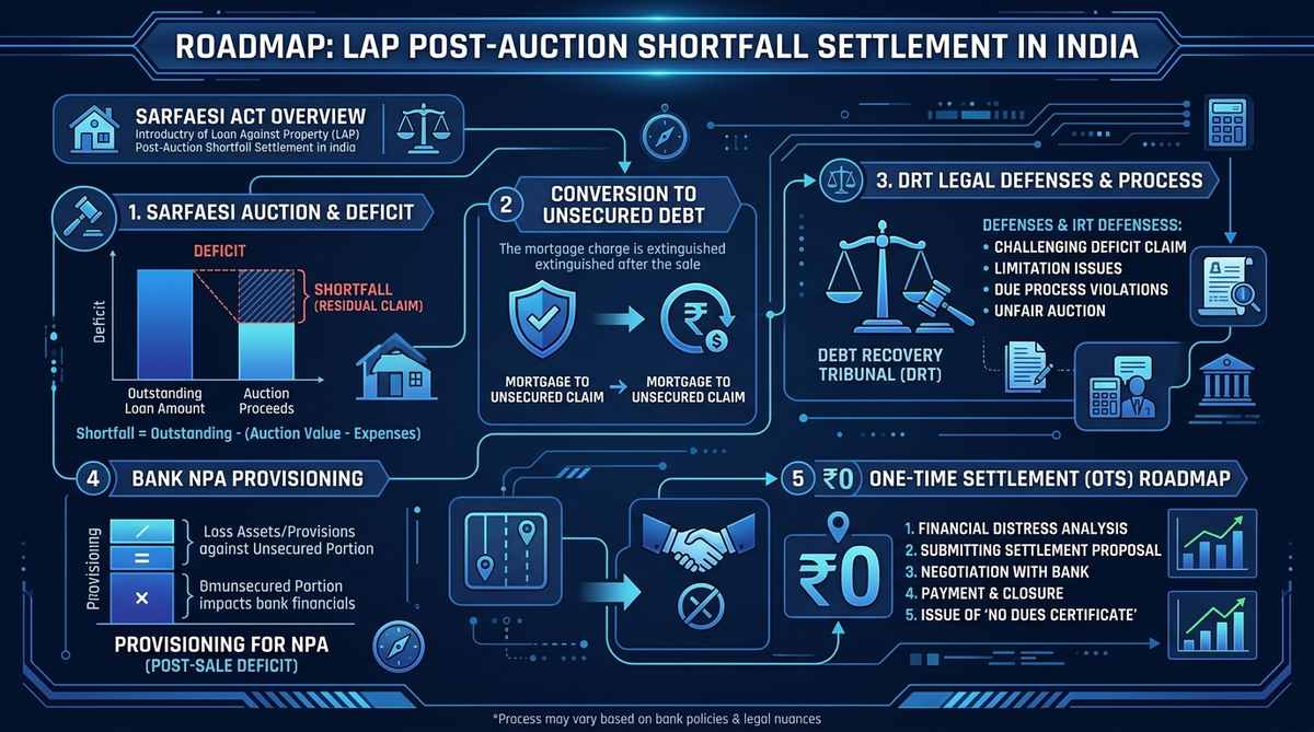 Loan Against Property LAP Post-Auction Shortfall Settlement Roadmap India